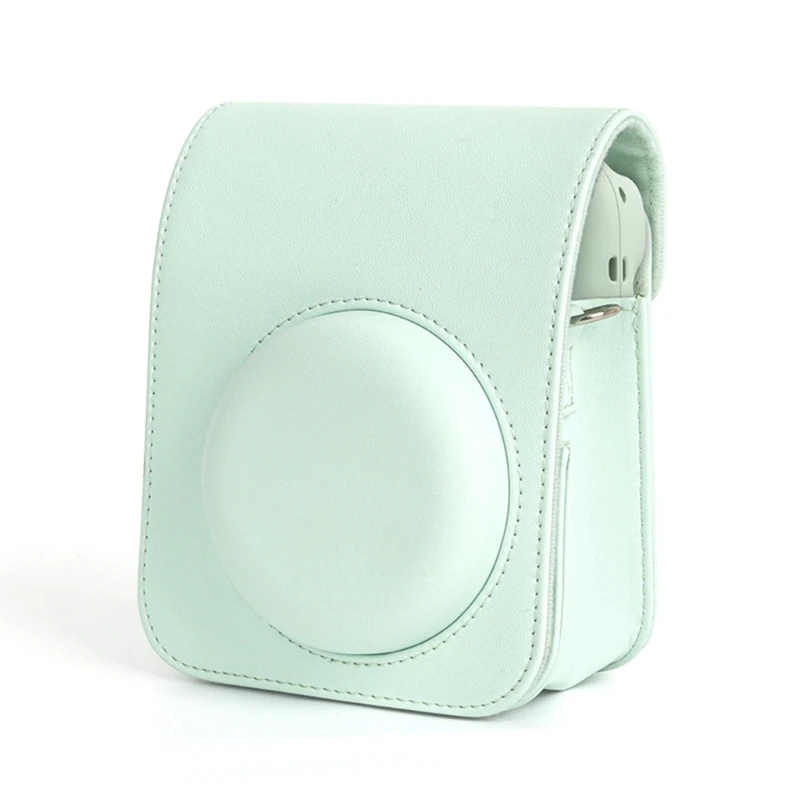 For Instax Mini 12 Camera Case PU Leather Soft Silicone Cover Bag for Fujifilm Polaroid Film Camera Bag w/Shoulder DropShipping