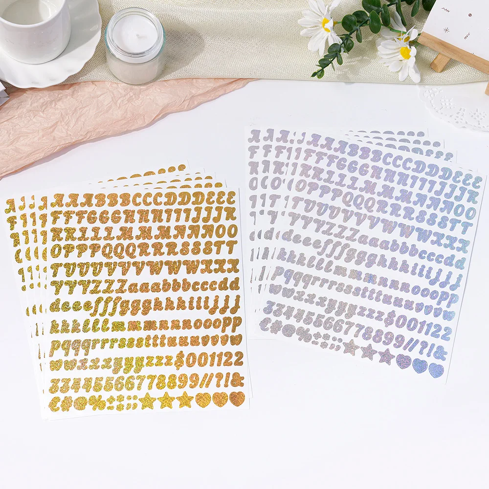 2Pcs Gold Alphabet Stickers–0.5 Inch Letters for Spice Jars,Holiday Balloons,Greeting Cards,DIY