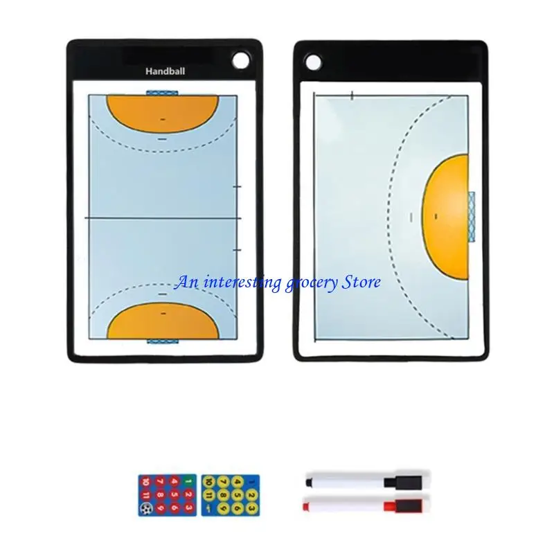 لوحة تدريب كرة السلة 652D مع قلم مسح جاف ومغناطيس، لوحة مسح جافة لكرة السلة لمدربي رياضة كرة القدم