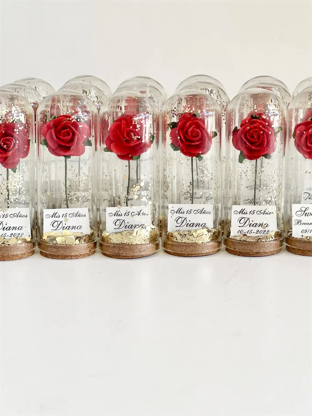 Rose Dome Favors for Guests, Wedding Favors Gift , Personalized Party Gifts, Beauty and the Beast Custom Favors, Bachelor