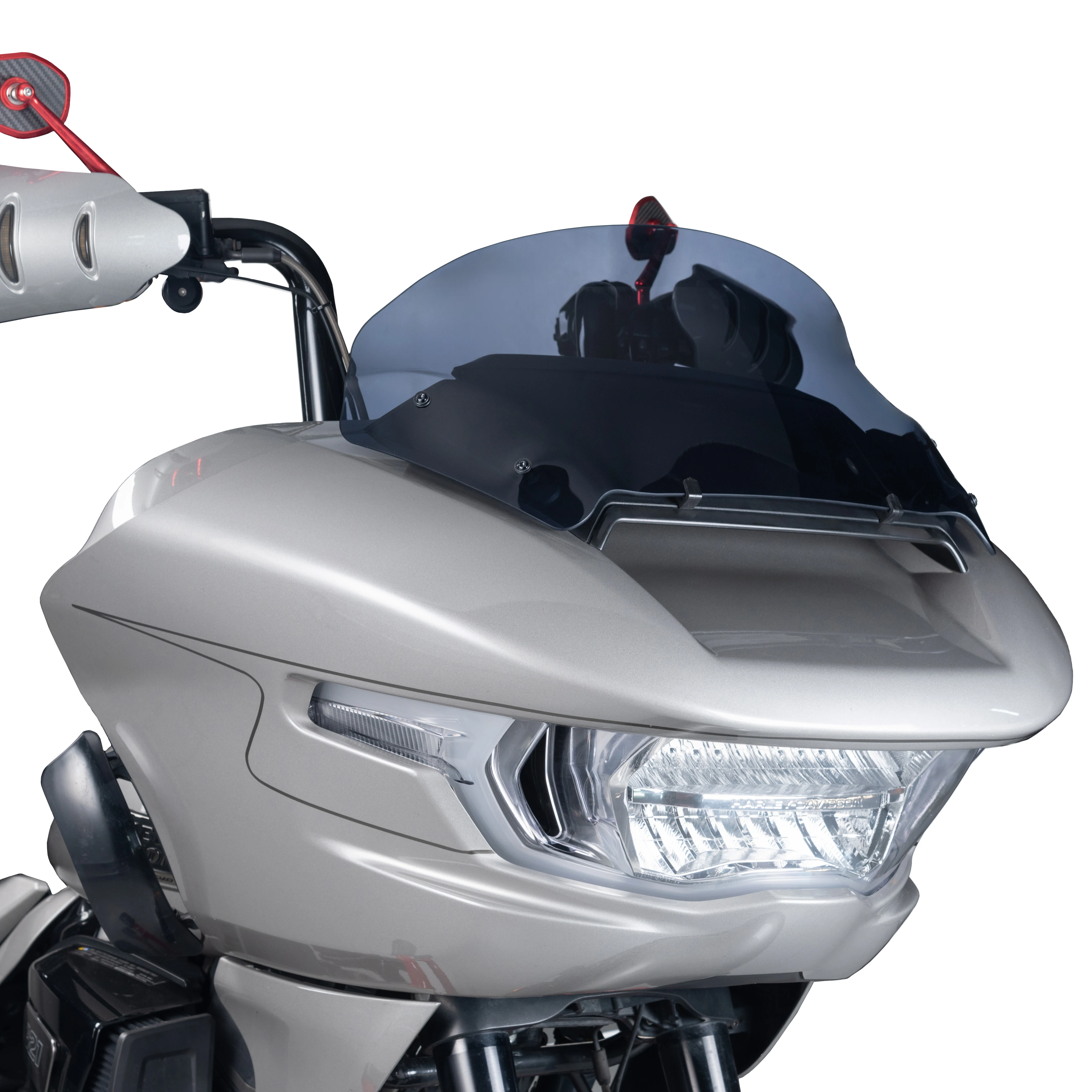 

Panical 10.5" Windshield Dark Tinted Wind Shield Windscreen Air Deflector For Harley Road Glide 2024-2026
