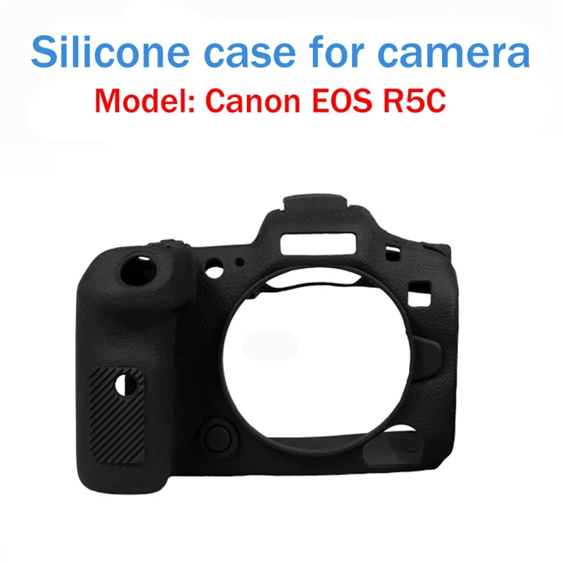 Camera Beschermhoes Lychi Textuur Siliconen Hoesje Geschikt Voor Canon R5c Full Frame R5c Spiegelloze Camera