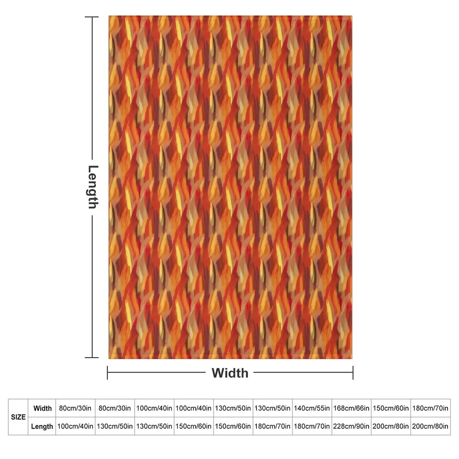 Warm Brush Strokes Throw Blanket Beach Soft Big Luxury St Thermal anime Nap Blankets