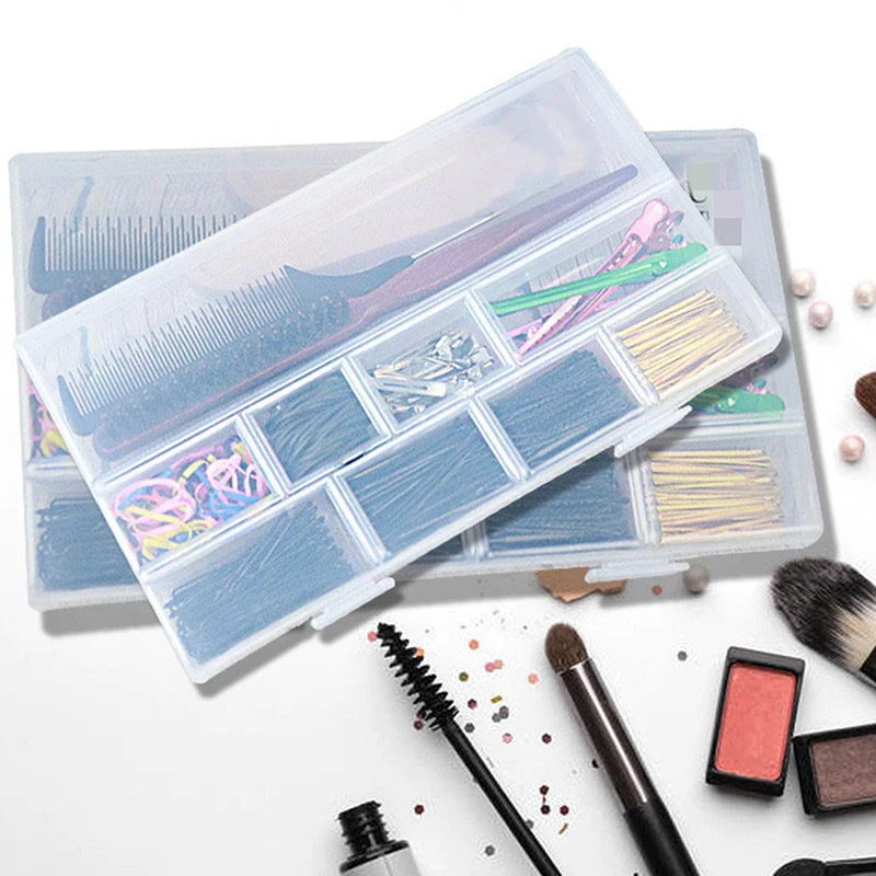 Barber Tools Storage Box Hair Clips Combs Storage Case Multigrid Compartment Organizer Hairdressing Accessories Container