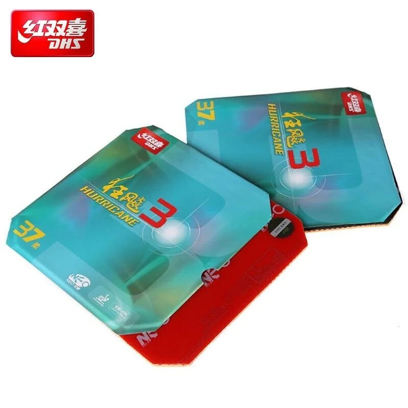 DHS Hurricane 3 NEO 37 Grad weiches Tischtennis-Gummi Original DHS Hurricane 3 37 ° Neo Soft Provincial Ping-Pong-Schwamm – Detail 7