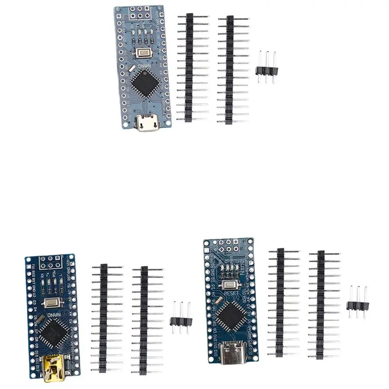 X12A-Nano V3.0 ATMEGA328P CH340G MICRO/TYPE-C/MNI Interface Module With Pin Header Improved Version Solderless Board