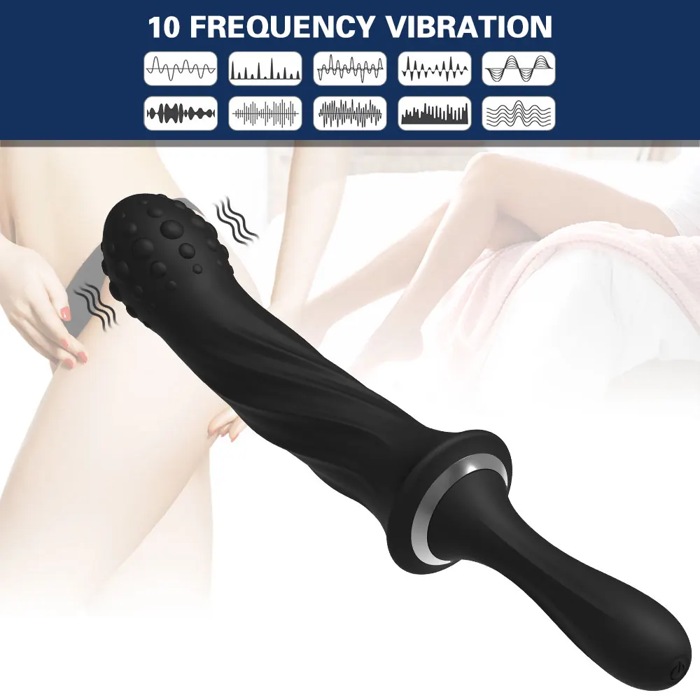 10-frequency Vagina Vibrator Butt Plug Hand Held Clitoral Stimulator Vaginal Dilator Dildo G-soprt Massager Sex Toys for Couple