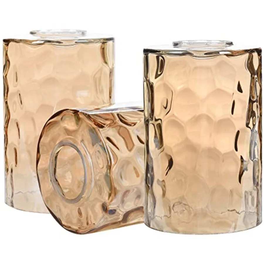 3 Pack Glass Lamp Shade Replacement 1-5/8 Inch Fitter 6-1/16