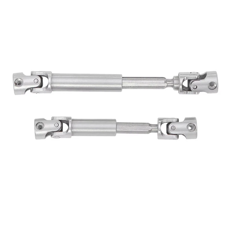 Stainless Steel Universal Joint Drive Shafts Chassis Center Driveshaft for 1/18 RC Crawler Redcat Ascent Parts