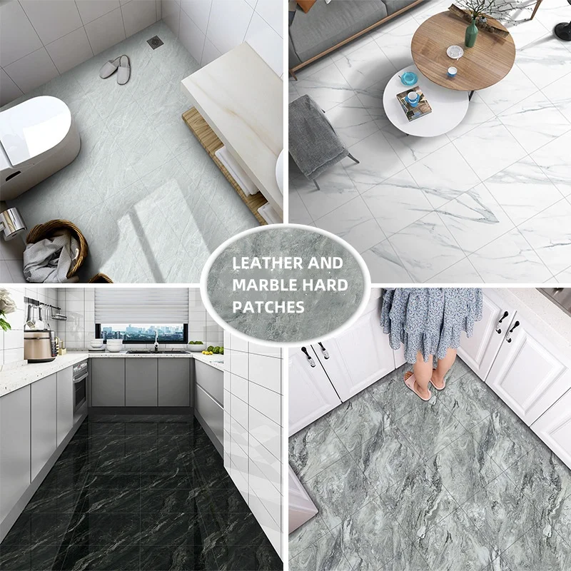 1pcs Simulated Marble Self-adhesive Ceramic Tile Flooring,Wall Tiling,Leather,PVC Waterproof, Wear-resistant, and Non Breaking