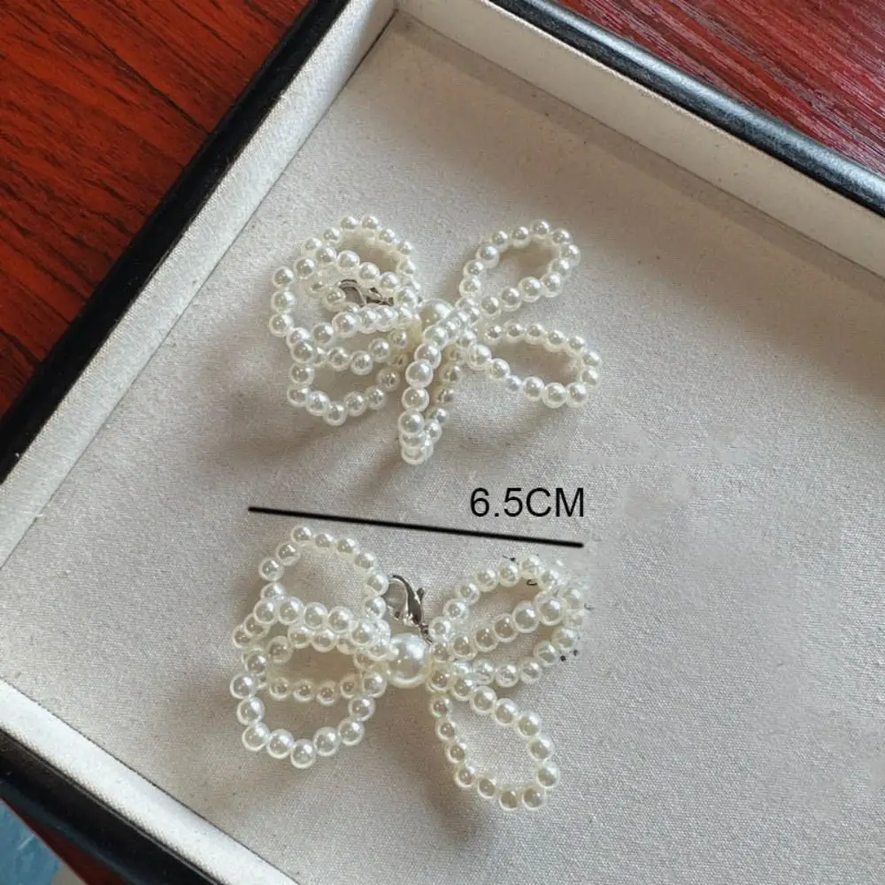 

Fashion Beaded Bow Beaded Pendant Bow Ins Shoe Chain Pearl Sneakers Shoe Buckle