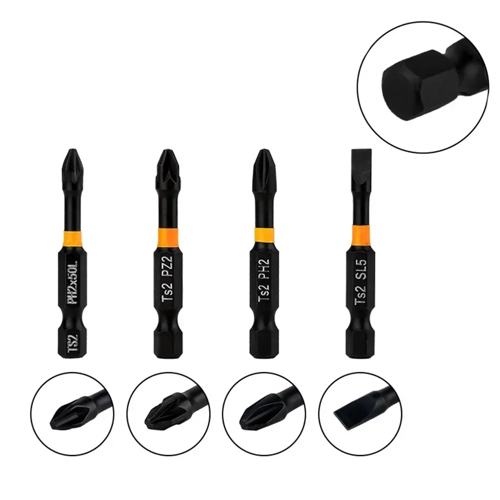 1pc Screwdriver Bit Cross Bit One-Word Bit Magnetic Batch Head Screw Driver Hexagonal Handle Electric Screwdriver Power Tool