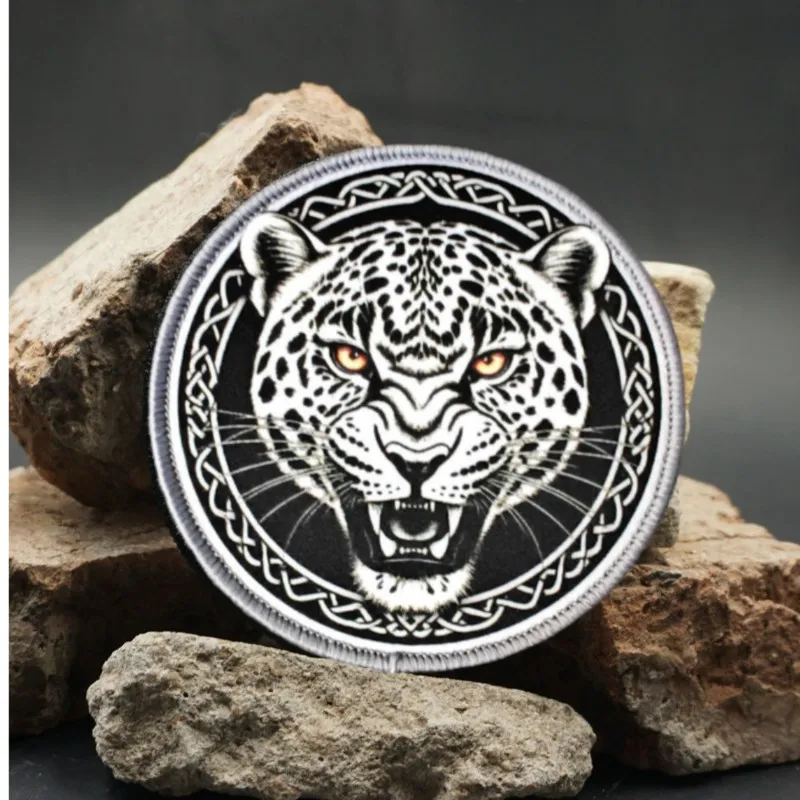 2025, neuer taktischer Aufnäher, Leoparden-Moral-Abzeichen, Armband, DIY-dekorativer Aufnäher, Rucksack-Aufnäher, ausgestattet mit Klettverschluss
