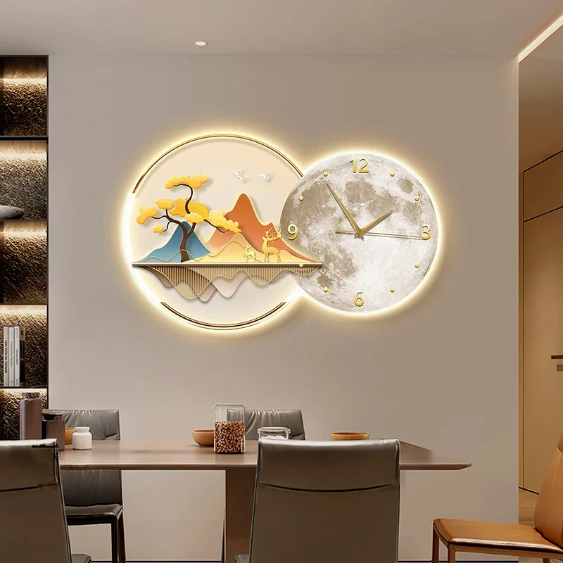 #Nordic Led Luxury Wall Clocks Digital Interior Aesthetic Bedrooms Design Wall Watch Fashion Creative Replica Reloj Ornaments