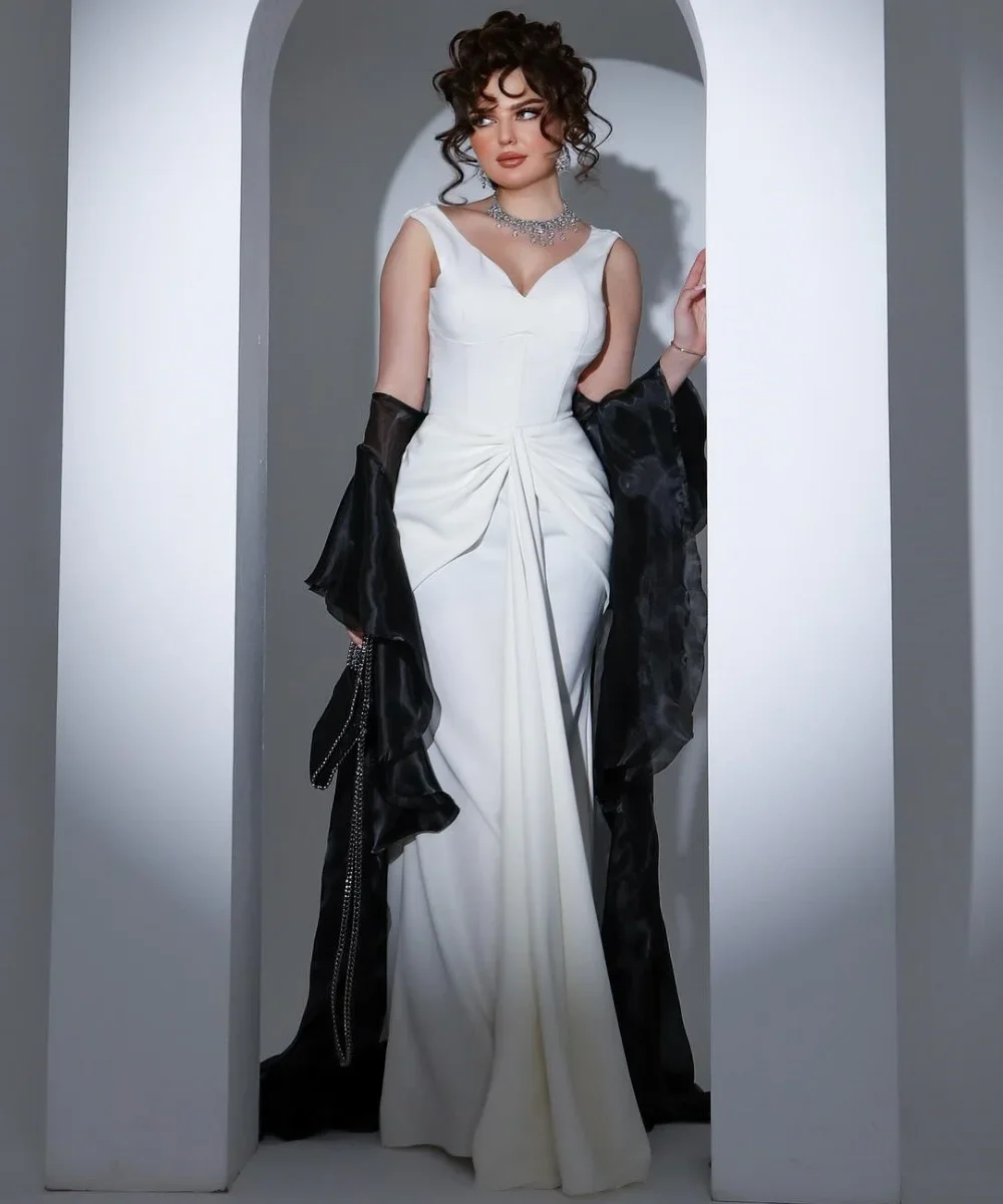 تخصيص عالية الجودة جيرسي الطية مستقيم الخامس الرقبة فساتين طويلة فساتين السهرة النمط الصيني رائعة الرعوية الأزياء الأنيقة #1