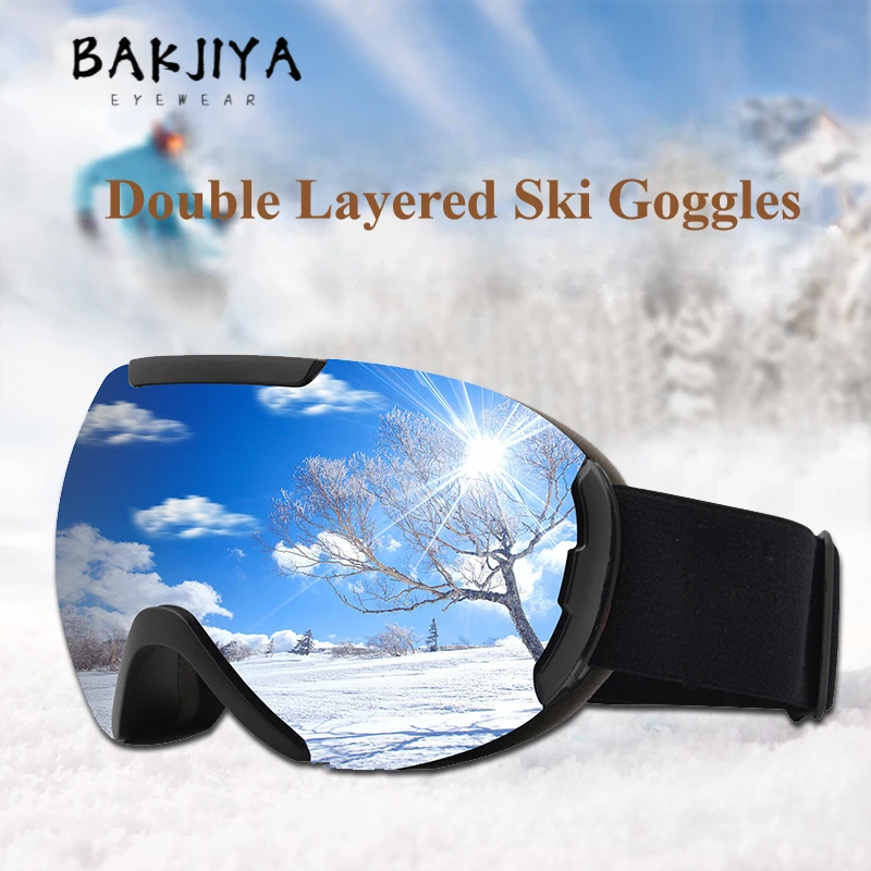 

New Double layer Anti-fog Ski Goggles Large Spherical Men and Women Ski Glasses UV400 Windproof Mountaineering Snowboard Eyewear