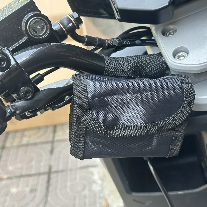 Motorrad-Alarmschloss-Tasche für Roller, Fahrräder und Motorräder, Schwarze Schlüsseltasche für Mountainbikes, Abnehmbar – Detail 1