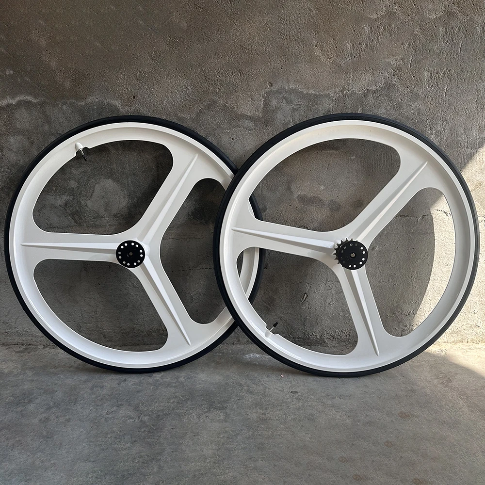 マグネシウムホイール　700C フロント用 マグネシウム合金自転車ホイール700c,3スポーク,フロントリア,固定ギア