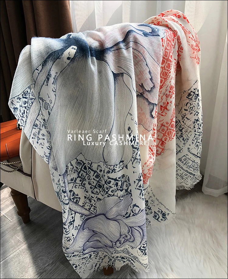 Long Pashmina Cashmere Tassels Shawl Scarfs For Women Winter Designers Warm Cashmere cape 200 100 Foulard Hiver Femme Cachemire