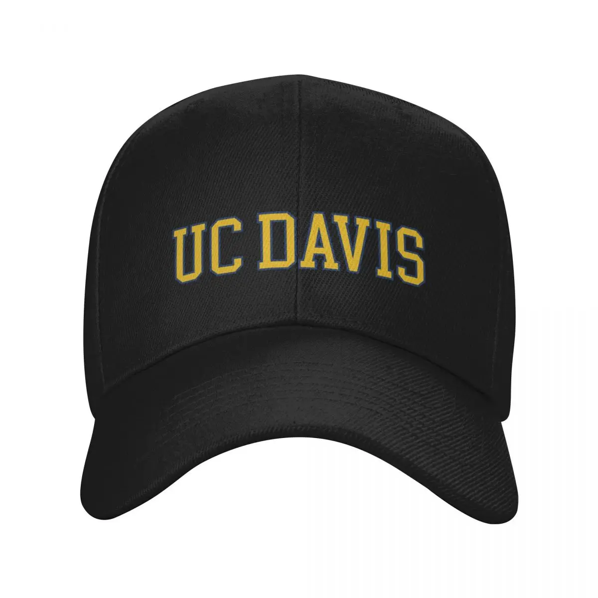 uc davis - college font Baseball Cap Designer Hat funny hat Hat Man For The Sun Men Golf Wear Women's