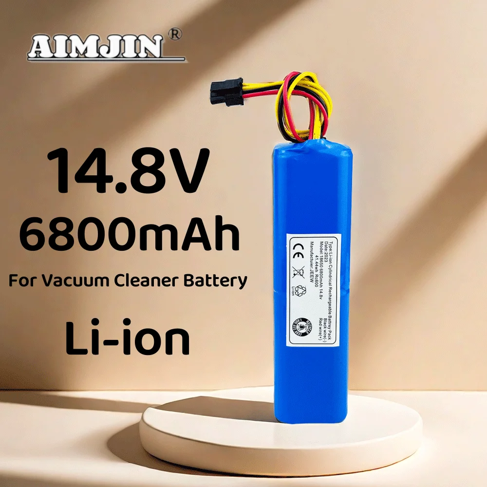 Akumulator 4 s2p 14.8V 6800mAh, zamiennik dla XiaoMi Lydsto R1 Roidmi Eve Viomi S9 Dreame D9 akumulator do robota sprzątającego