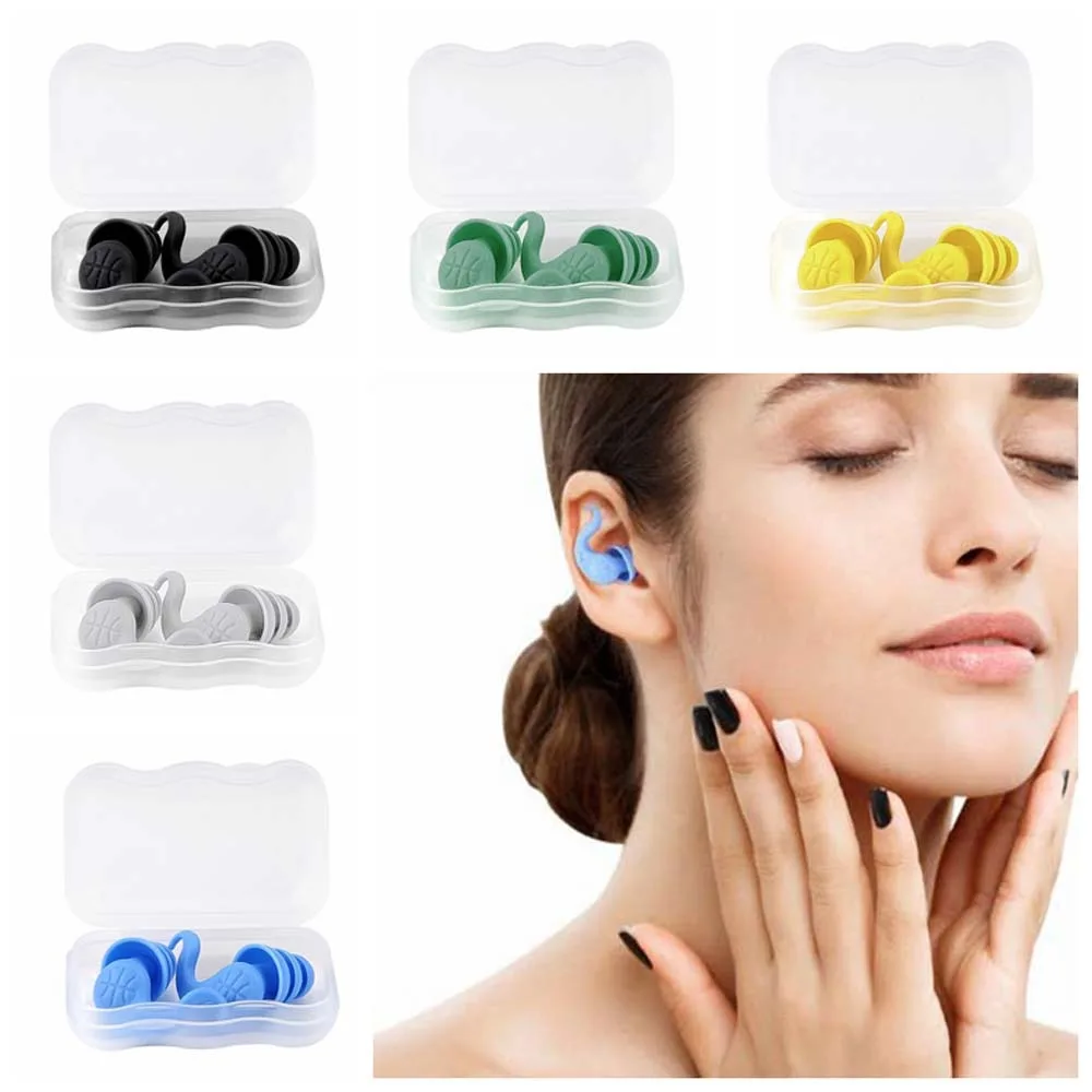 Sound Insulation Silicone Ear Plugs Enjoy Sleep Noise Reduction Protective Earplugs Prevent Water Ingress Silicone Ear Protector