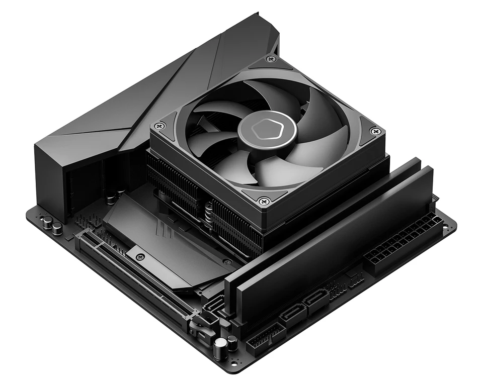 あい ID Cooling IS-53-XT BLACK CPU cooling fan 4xФ6mm heatpipe+Copper