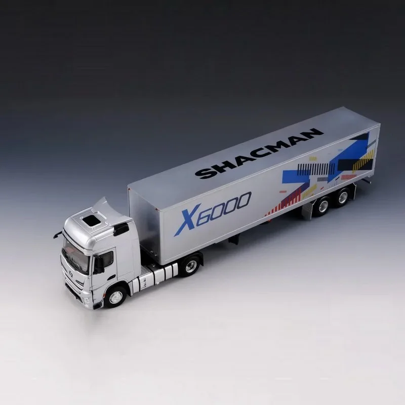 Collectible Diecast Toy Model Replica 1:36 Scale SHACMAN Delong X6000 Tractor Container Truck Vehicles Alloy Toy Model Gift