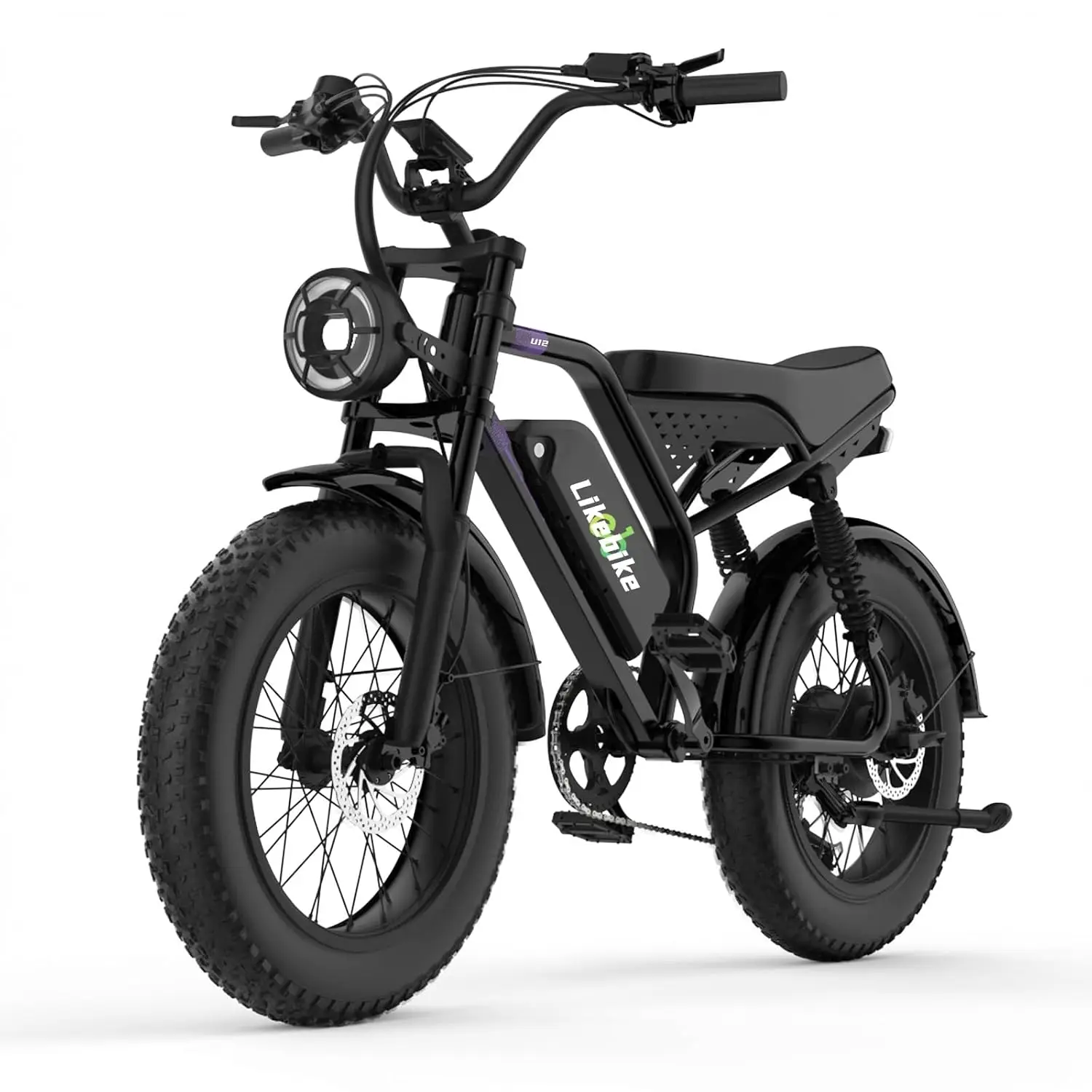 1500W Electric Bicycle, 48V 20Ah Fat Tire Full Suspension 7-Speed LCD 60 Mile Range Commuter E-Bike, Customized