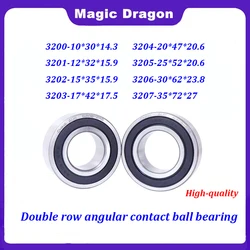 5/10PCS Double Row Angular Contact Ball Bearing 3200 3201 3202 3203 3204 3205 3206 3207 ZZ 2rs Precision Machine Tool Bearing
