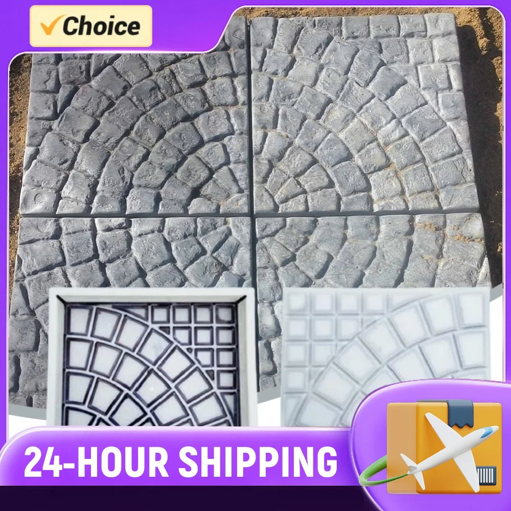 Plastic Concrete Molds Reusable DIY Road Path Paving Brick Mould Garden Path Concrete Brick for Sidewalk Walkway Path Patio