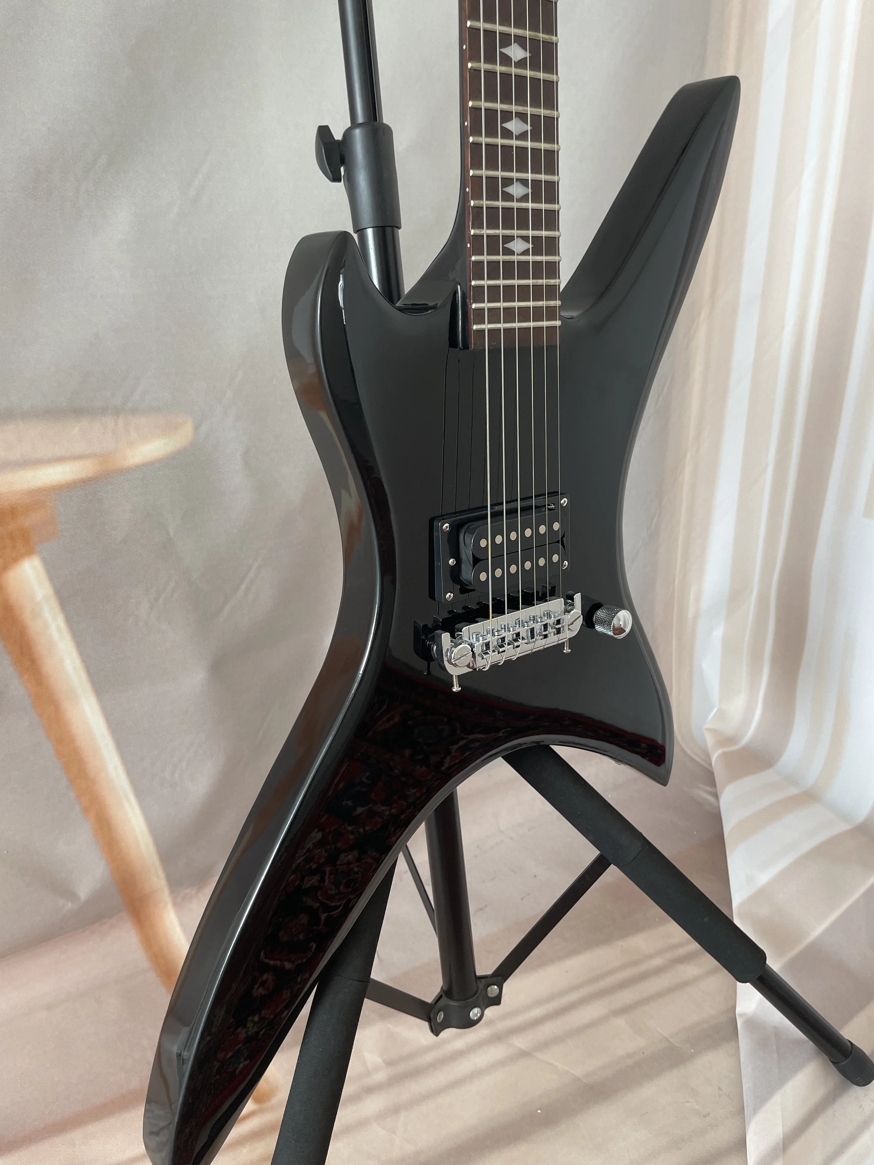 Chuck Schuldiner BC Stealth Electric Guitar Black Death Metal H Pickup Fast Ship