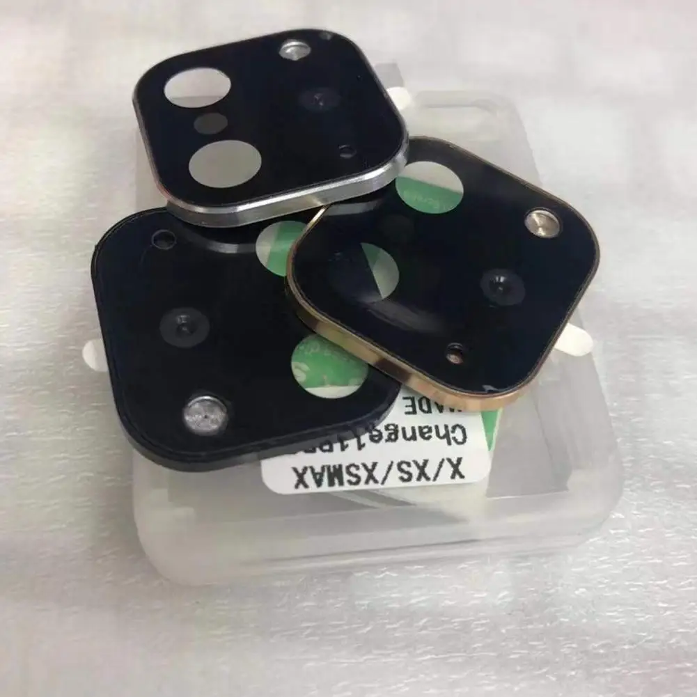 ฝาครอบเลนส์กันน้ำฟิล์มป้องกันเต็มรูปแบบสำหรับ iPhone x/xs ความแข็งสูงกันรอยขีดข่วนติดตั้งง่าย