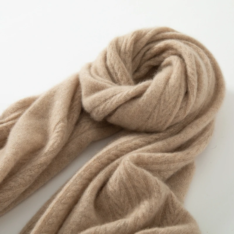 

KOIJINSKY New Cashmere 190*70 Women in spring, autumn and winter, soft warm needle knitted scarf