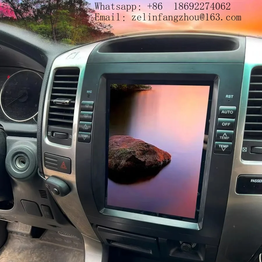 Android 13 Car Stereo GPS Navigation Multimedia Player Head Unit Carplay for Toyota Prado 120 Lexus GX470 2002-2009