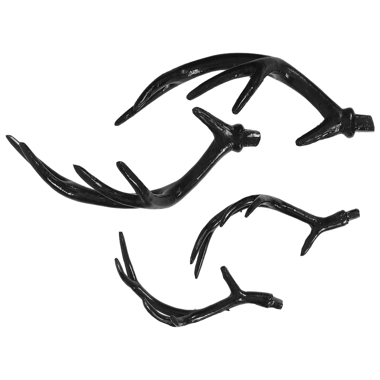 قرون الغزلان للنساء الرجال 2 أزواج قرون الرنة واقعية أغطية الرأس DIY بها بنفسك الحيوان الأذن زي مهرجان الحفلات عيد الميلاد الإكسسوار