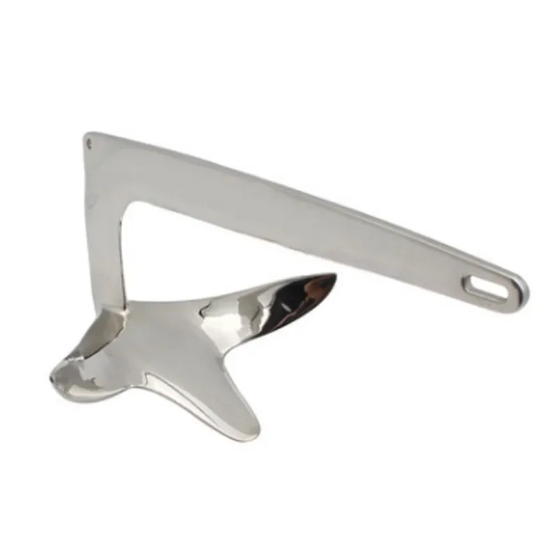 Stainless steel 316 Bruce anchor Marine anchor Yacht large claw anchor Various specifications Ship hardware accessories