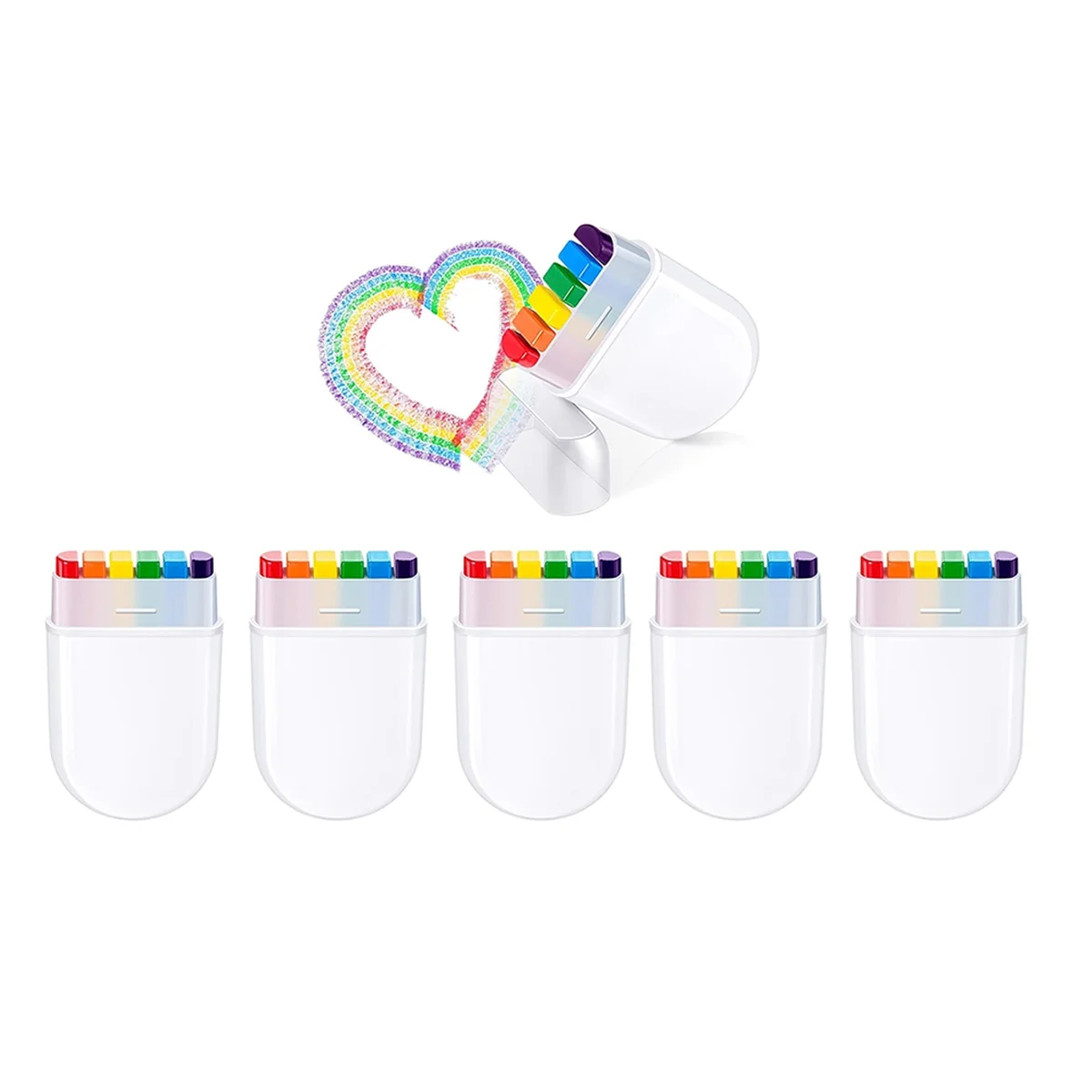 Regenbogen Gesichts farbe Stolz Gesicht Körperfarbe Kit Regenbogen Make-up Stick für Feiern Cosplay Geburtstag Make-up liefert a