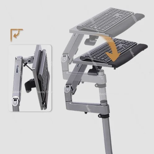 Rotatable and Retractable Robotic Arm Lifting Bracket Living Room Coffee Table Sofa Office Computer Keyboard Mouse Bracket