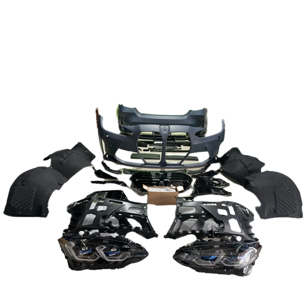 

For 3 Series F30 Sedan 4 Series F32 F33 F36 Coupe Upgrade Convert Into New M3 G80 M4 G82 Body Kit Headlights Bumpers