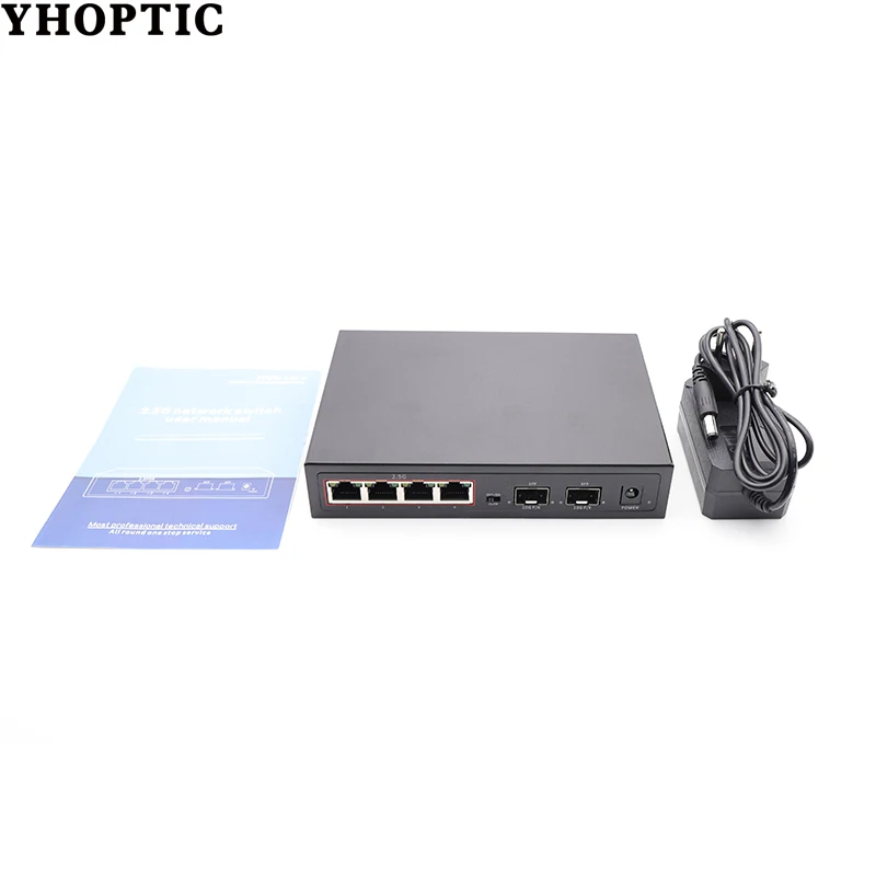 2.5 Gigabit Switch 4 Port 2.5G VLAN +2 Port 10G SFP Ethernet Network Switch with 1*10G SFP Port for IP Camera/CCTV Securi