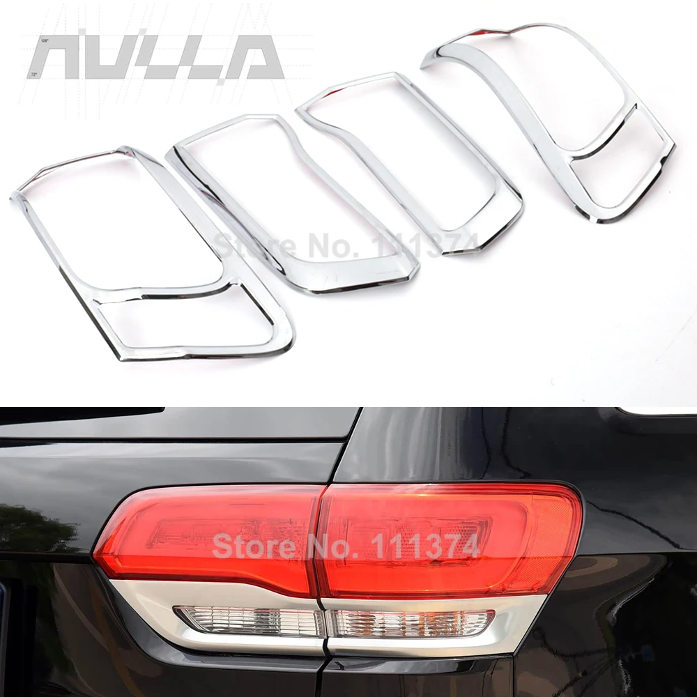 

Для Jeep Grand Cherokee WK2 2014-2020 задний фонарь, задний фонарь, декоративная крышка, хромированные аксессуары
