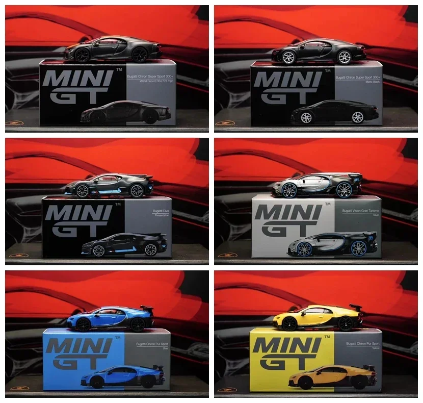 TSM MODELS MINIGT 1:64 Bugatti series Vision Gran EB110 GT divo Centodieci  diecast alloy car model gifts