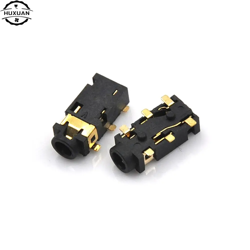 10pcs/lot NEW 2.5mm Female Audio Connector 6 Pin SMT SMD Stereo Headphone Jack Socket PJ-242 Wholesale