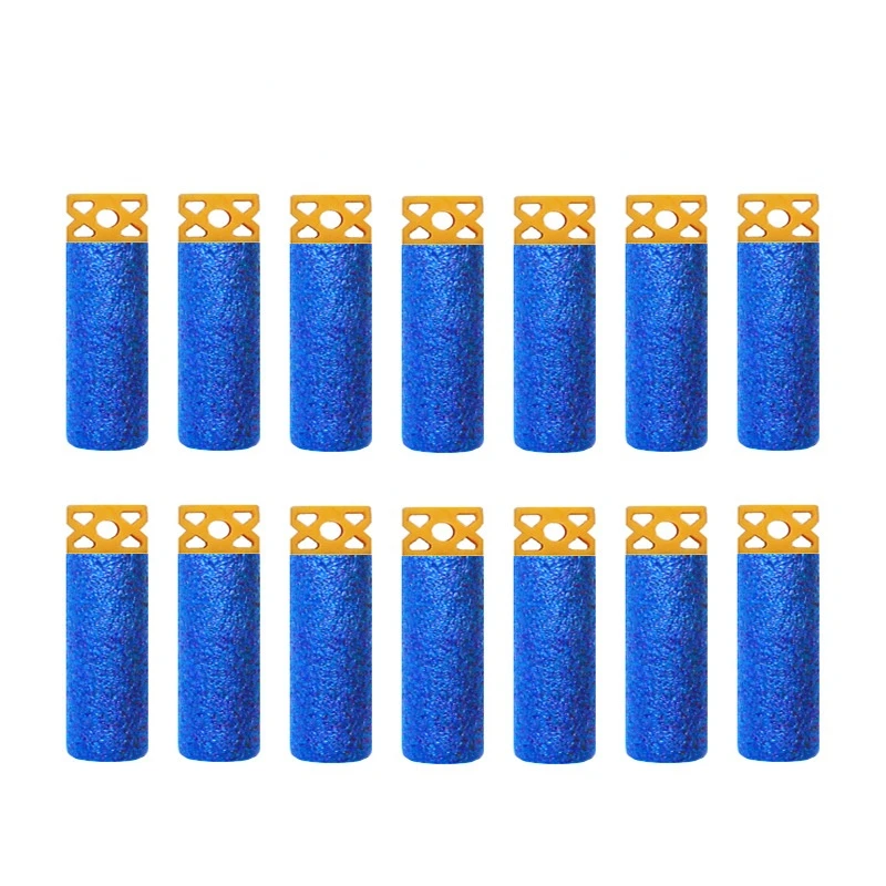 200pcs Short Bullet 3.8cm MK Qinglong Hollow Five Hole Milk Dense Suction Cup Cyclone EVA Darts  for Nerf Series Blasters Xmas