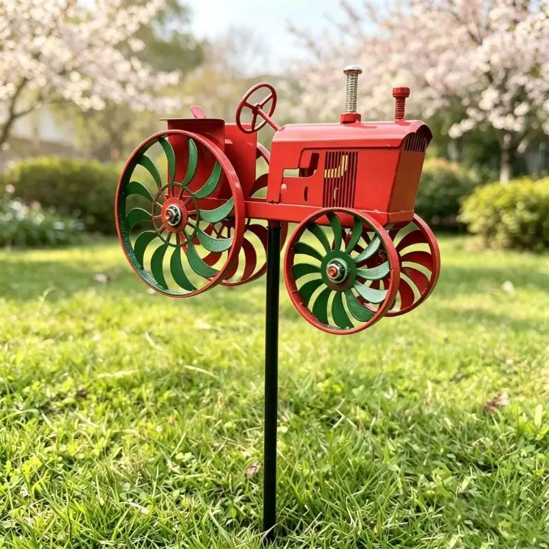 E8BD Whimsical plough spindler Decorative Accent For Garden And Porch Setting