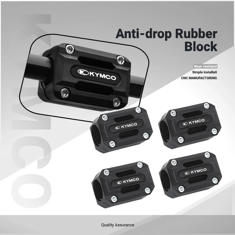 

Fit For KYMCO AK550 XCITING 250 300 350 400 400S 500 Etc Bumper Protection Block Universal Engine Crash Bar Guard Decorative