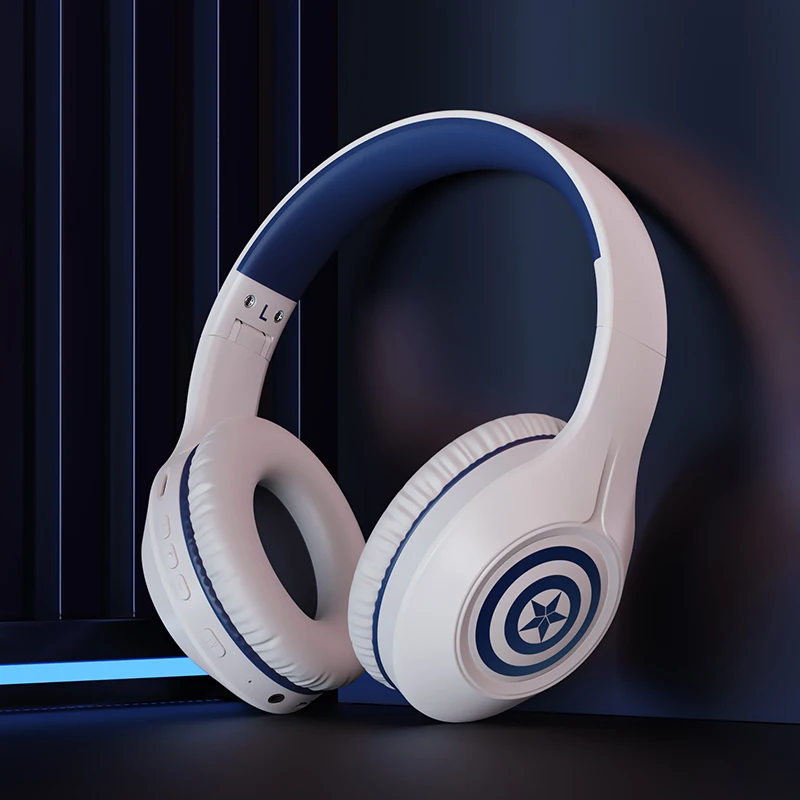 

Marvel Bluetooth Headphones Over Ear HiFi Stereo Foldable Lightweight Headset Deep Bass for Home Office Cellphone PC Ect