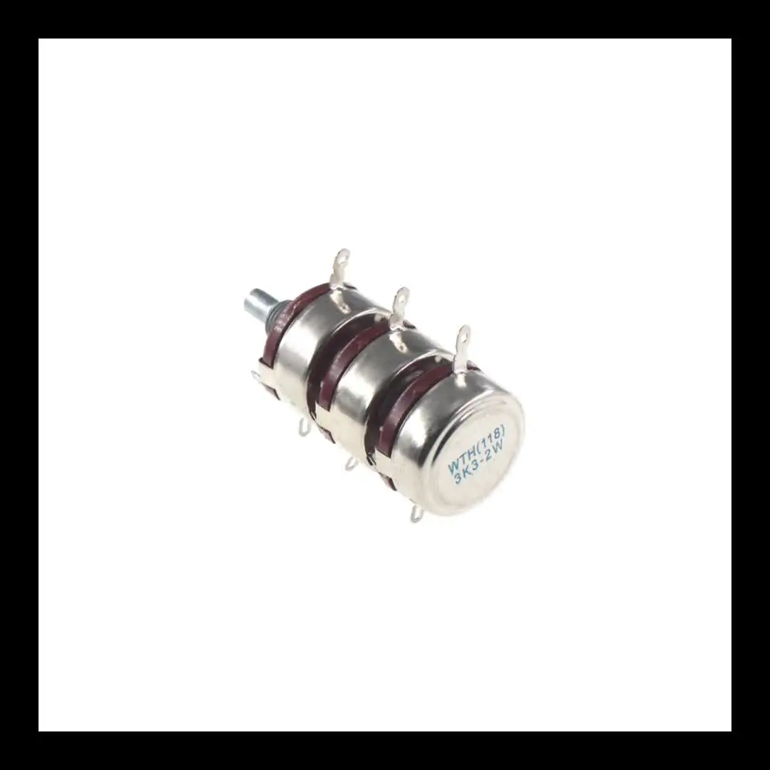 WTH118-3 2W 1A  triplet triple Potentiometer WTH118-1A 2W 470R 1K 2.2K 2K2 3K3 10K 47K 100K 150K 220K 470K 500K 560K 1M 2.2M