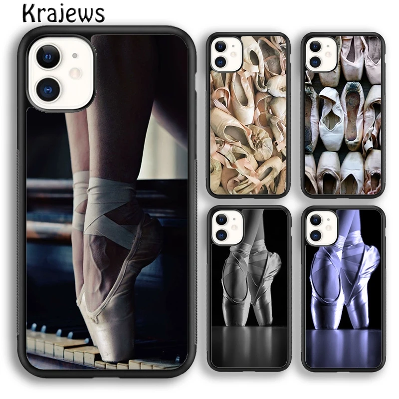 Ballerina En Pointe Ballet Slippers Shoes Dance Dancer Phone Case Cover For iPhone 16 15 SE2020 14 7 8 plus 11 12 13 pro max